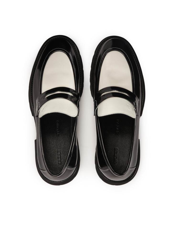 Slip-on two-tone patent leather loafers KS PHERTH