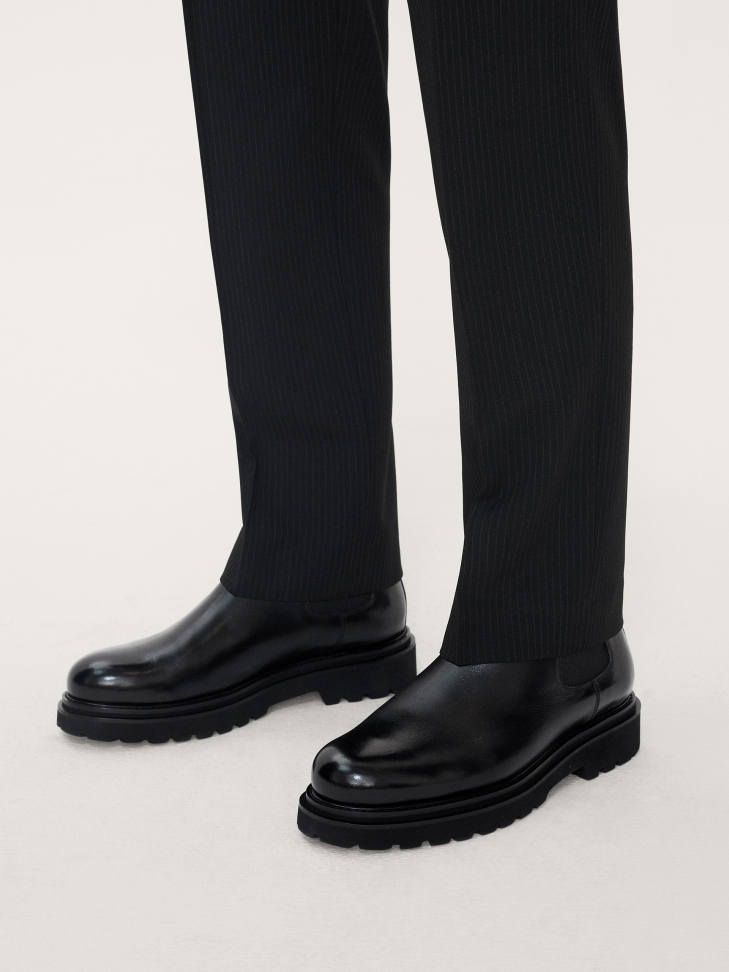 Insulated leather Chelsea boots EDVIN