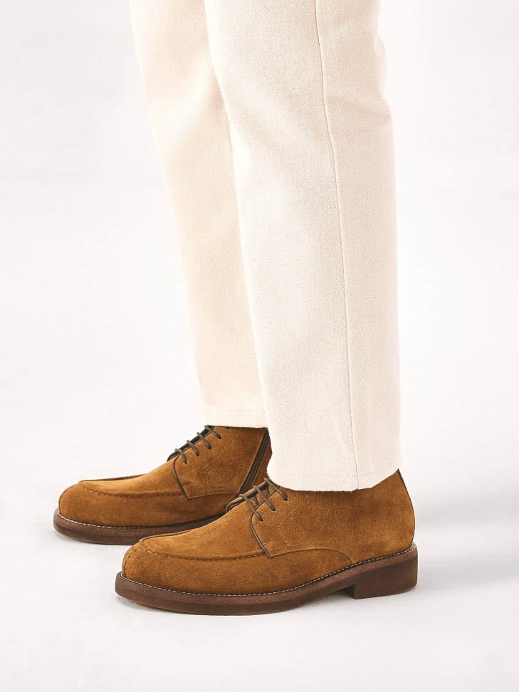 Light brown suede men's boots MELTON