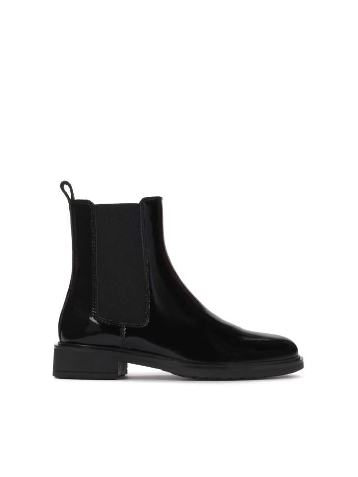Black crinkle-effect Chelsea boots ANINE