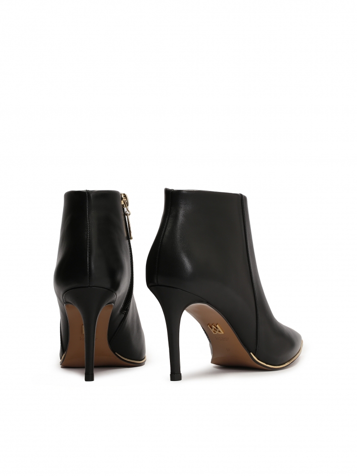 stiletto black booties