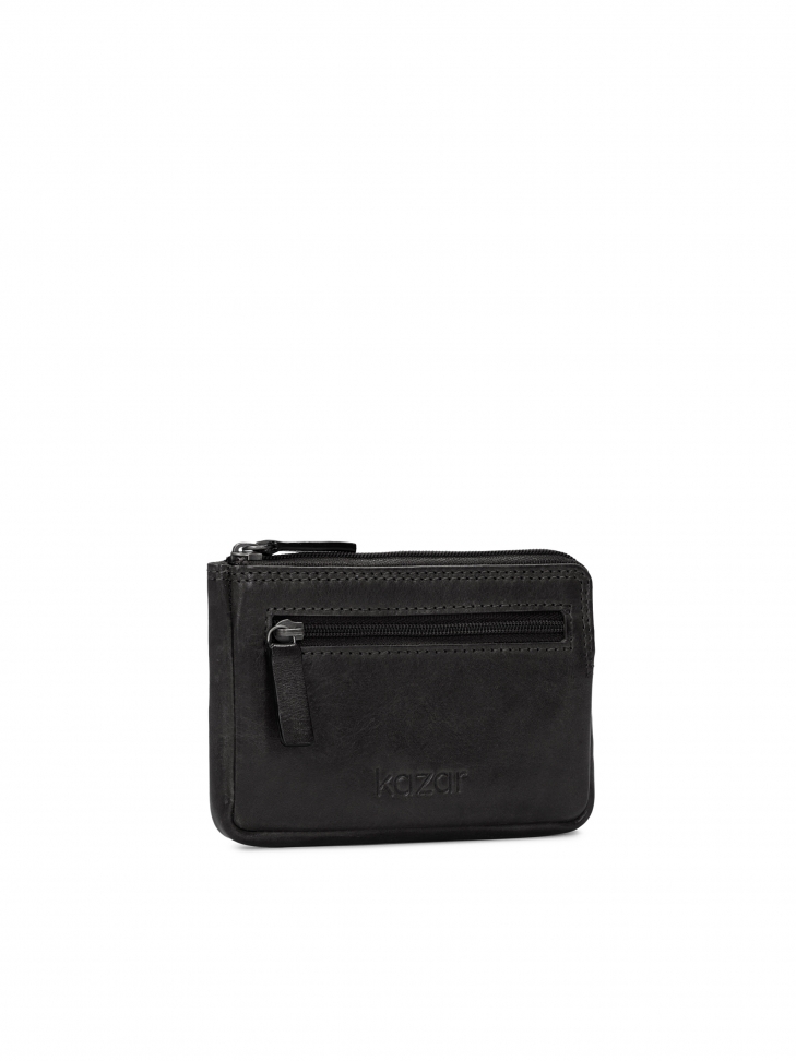 Lockable key case made of grain leather RENAN