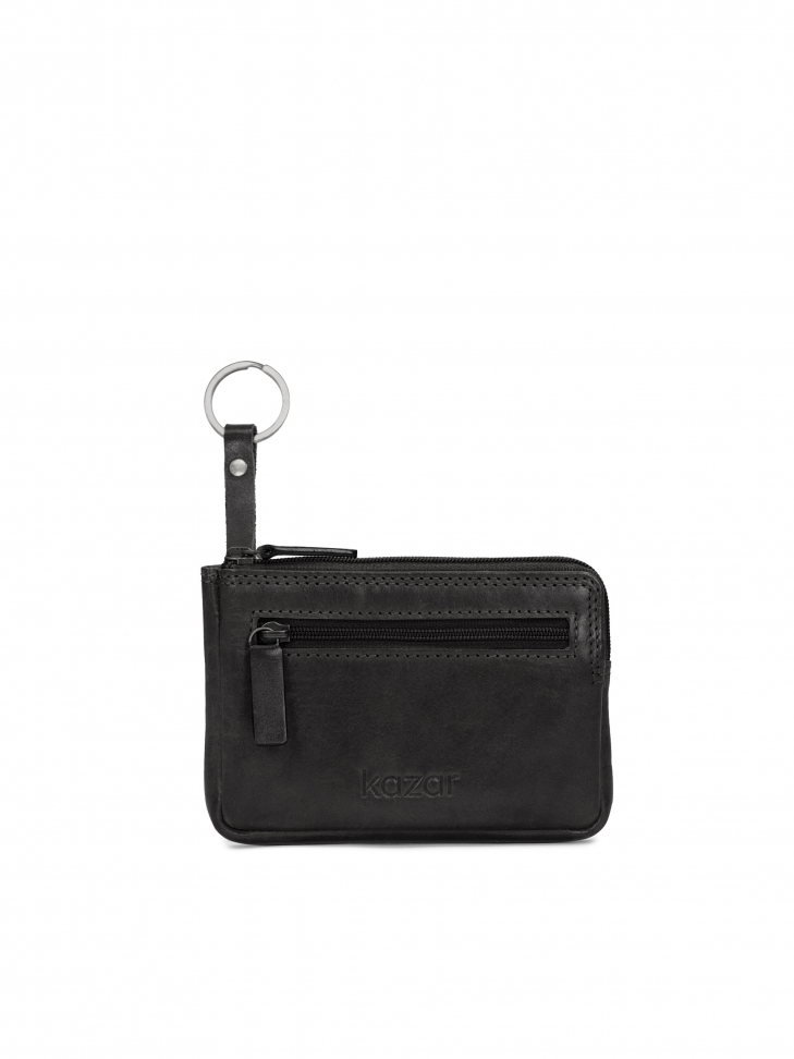 Lockable key case made of grain leather RENAN