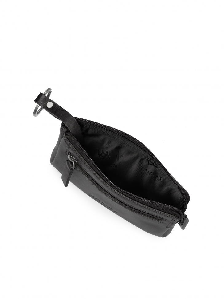 Lockable key case made of grain leather RENAN