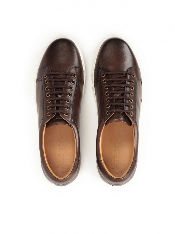 Brown leather sneakers  TIGGUS
