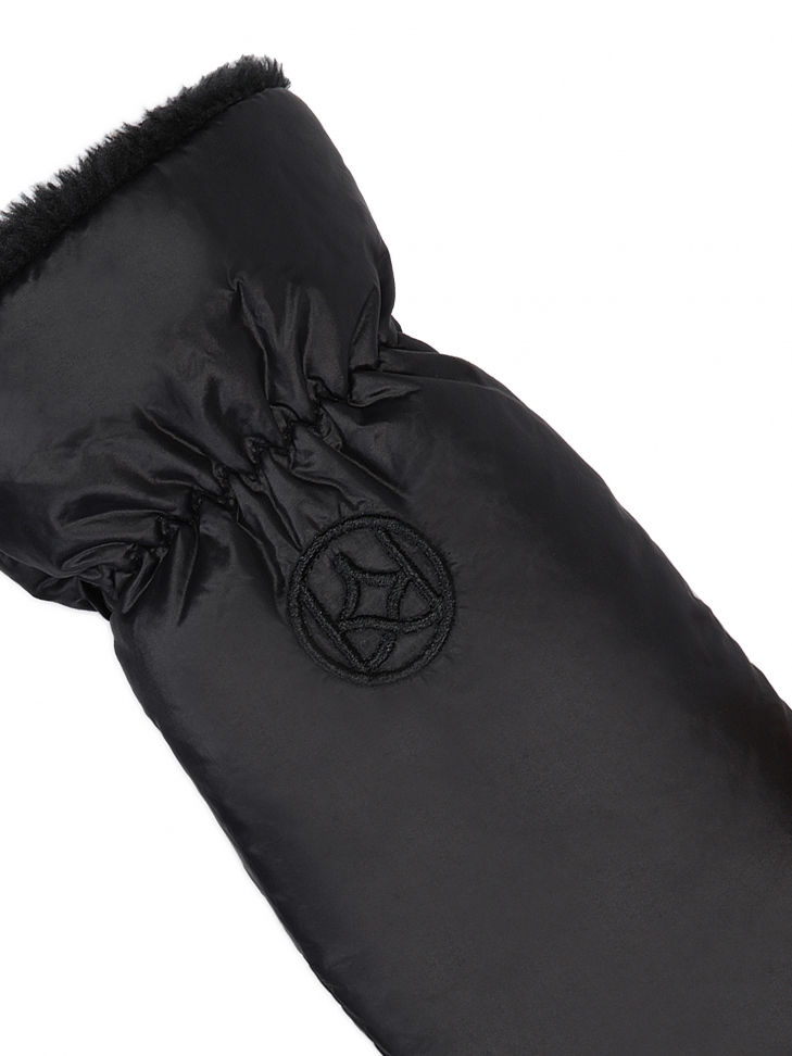 Warm black ladies' mittens BETHEL