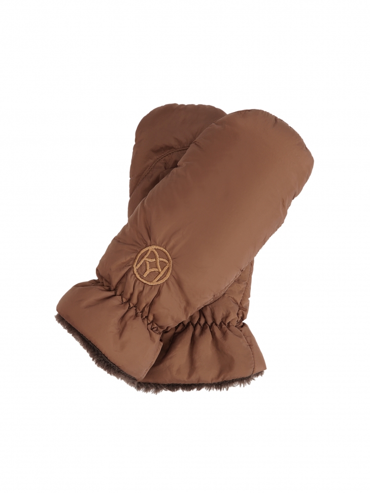 Brown insulated gloves with one finger BETHEL