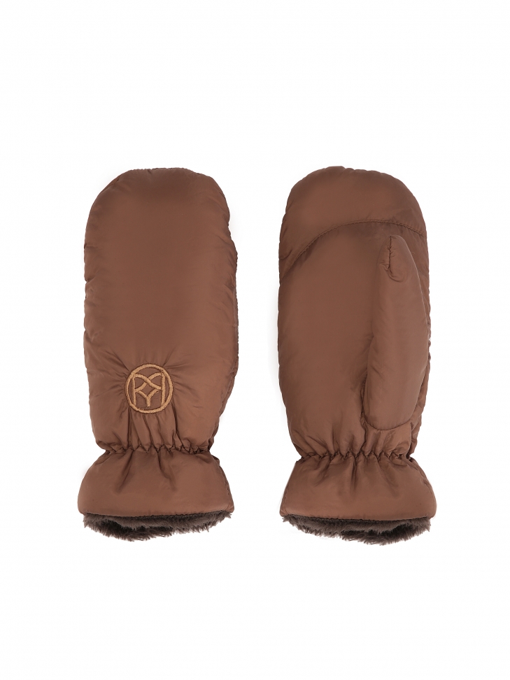Brown insulated gloves with one finger BETHEL