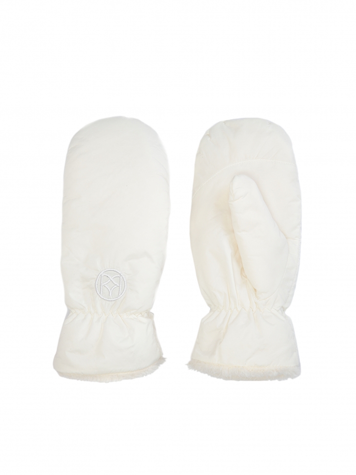 Beige ladies' gloves with one finger BETHEL