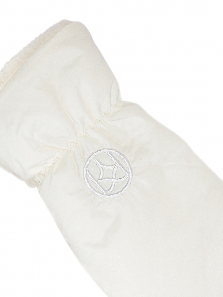 Beige ladies' gloves with one finger BETHEL