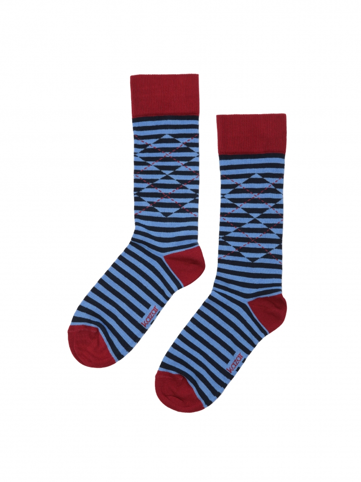 Blue striped socks THAMES