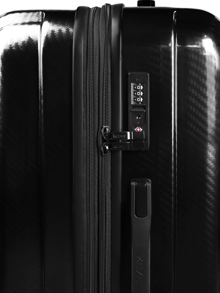 Black medium extended widenend cabin bag with retractable handle AIRPORT MODE