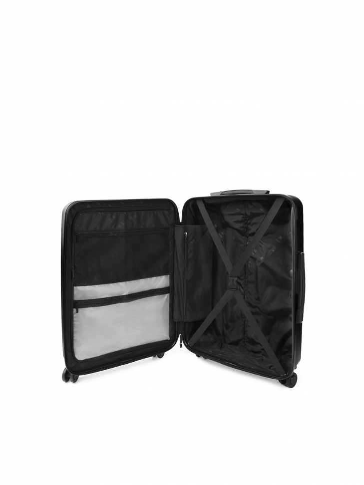 Manoeuvrable and robust cabin bag in black polycarbonate CITY BREAK