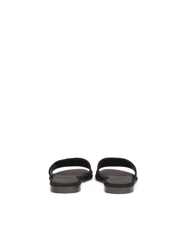 Suede black slides JOVITE