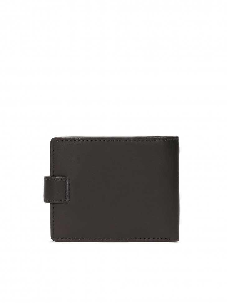 Classic black wallet with clasp TIMILUS