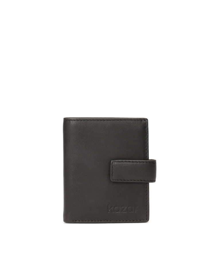 Men's black clasp wallet HENRIUS