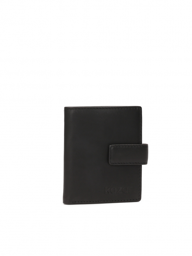 Men's black clasp wallet HENRIUS