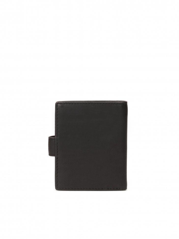 Men's black clasp wallet HENRIUS