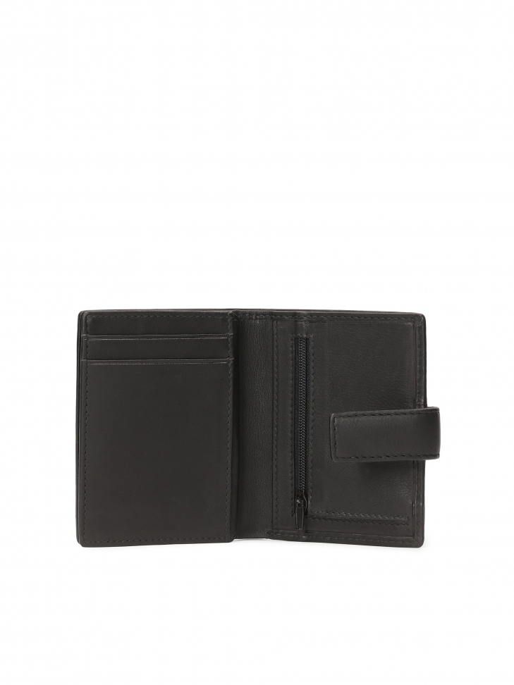 Men's black clasp wallet HENRIUS