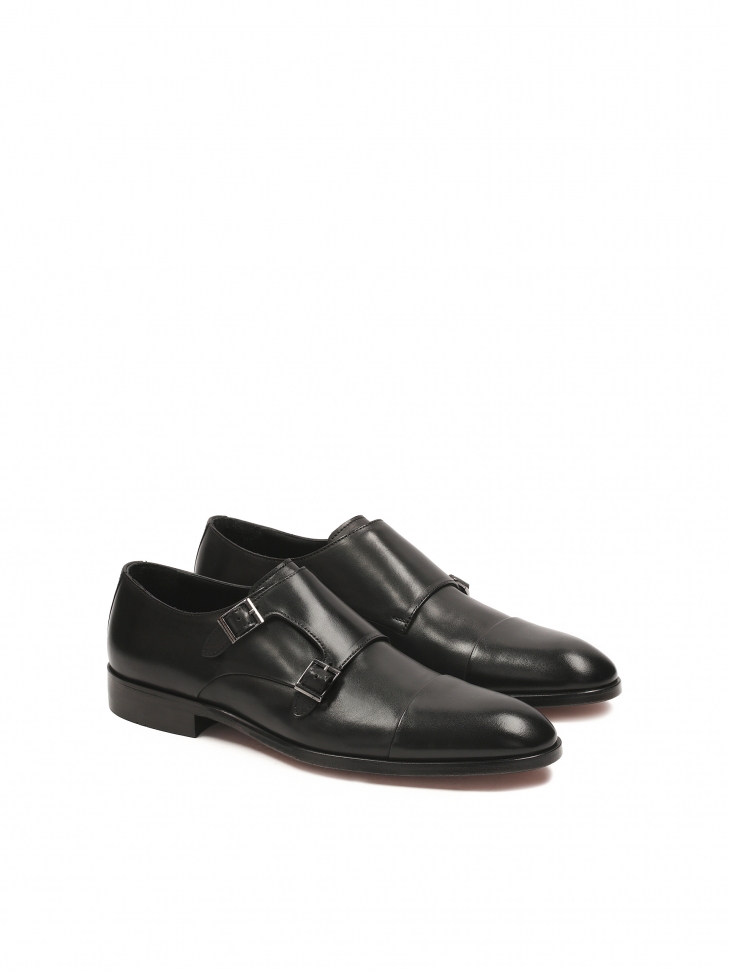Men's black casual monk shoes from the luxurious KAZAR collection JORDEN