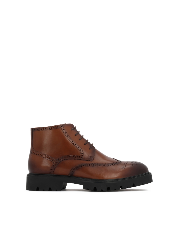 Lace-up leather boots for men REVAN