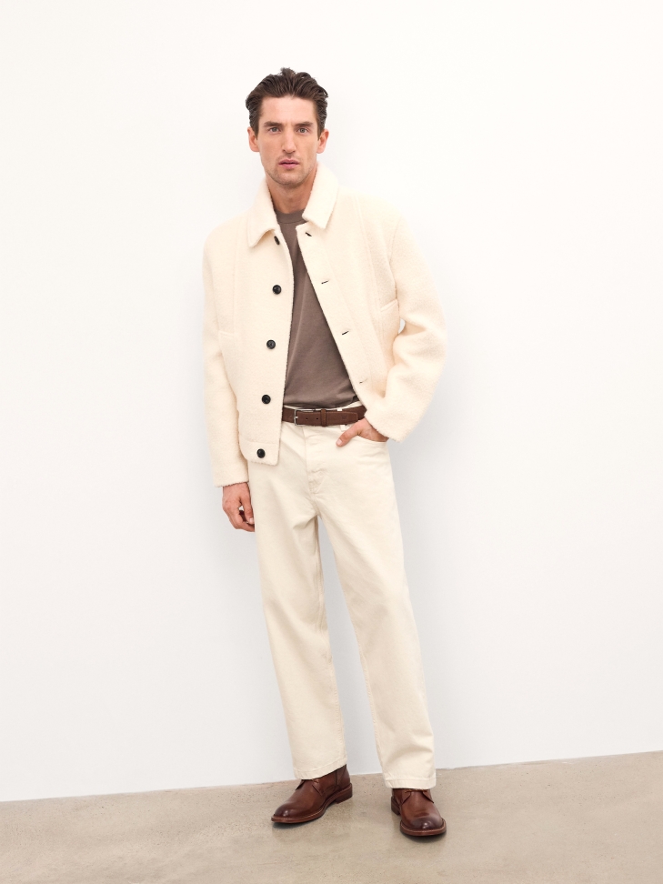 Brown boots with zipper and lacing LETO