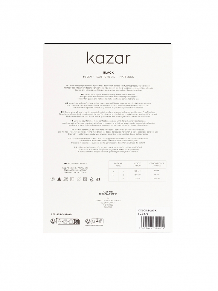 Patterned black tights 60 DEN KENNY