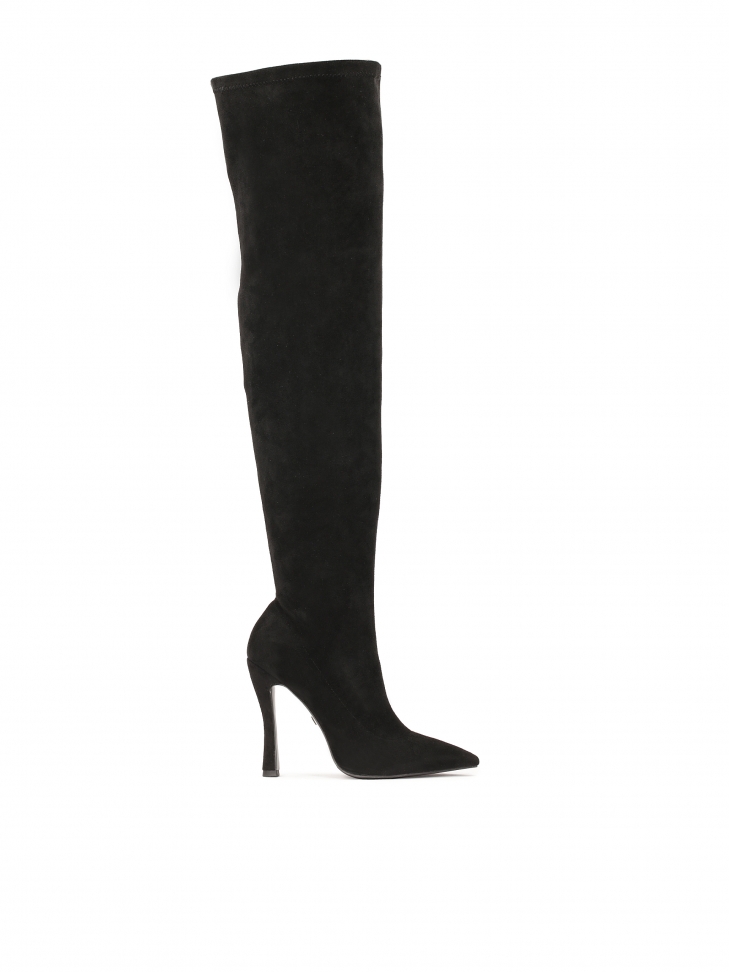 Black high stiletto musketeers  FLORIEN