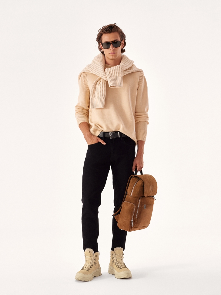 Lace-up boots - nubuck snow boots BENNETT