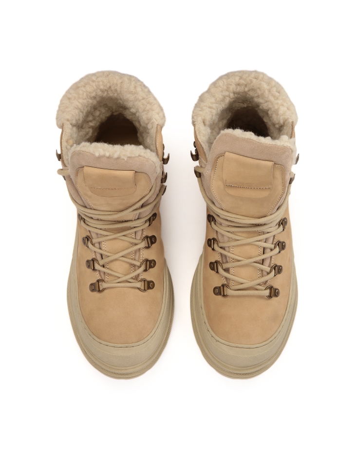 Lace-up boots - nubuck snow boots BENNETT