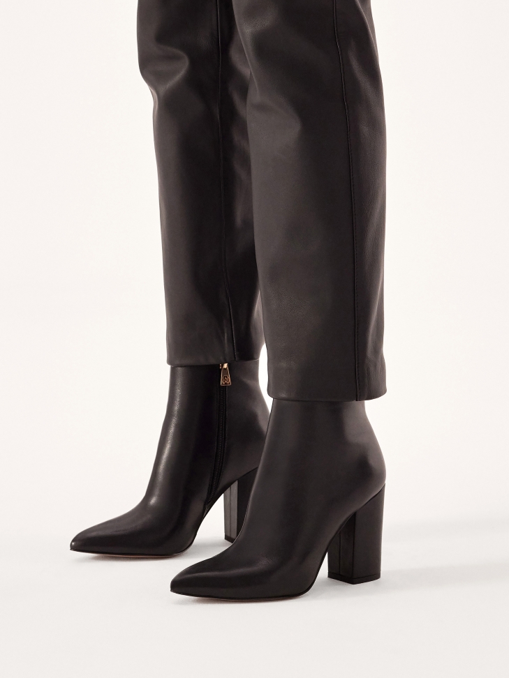 Stiletto leather boots with matching upper FLYNN