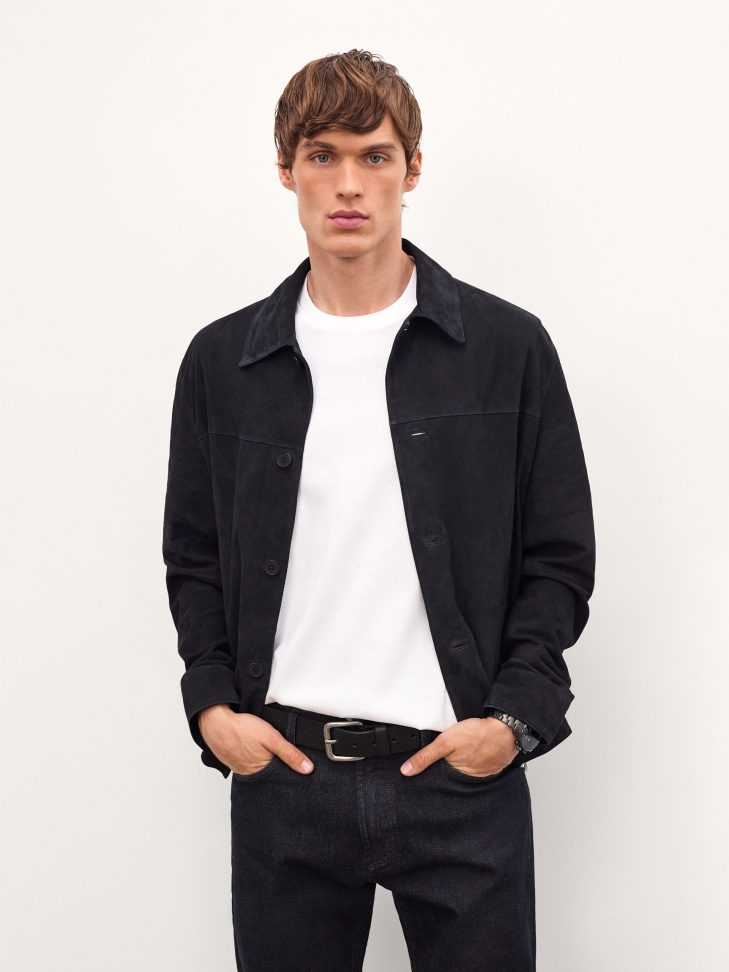 Black belt with silver buckle LONGITIS