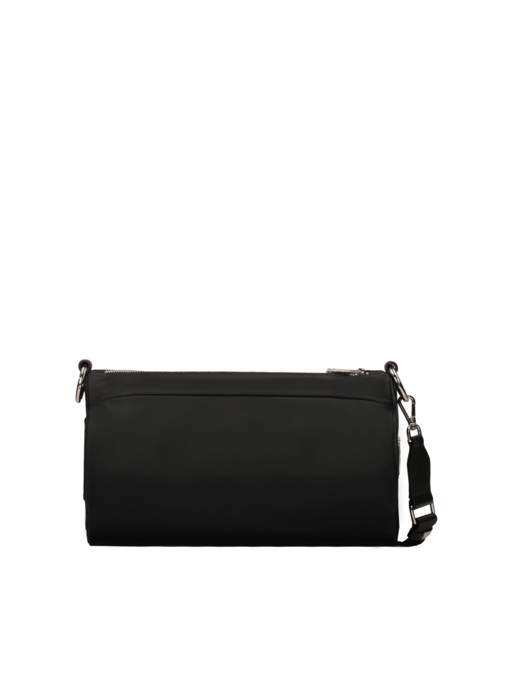 Black nylon shoulder bag EVA