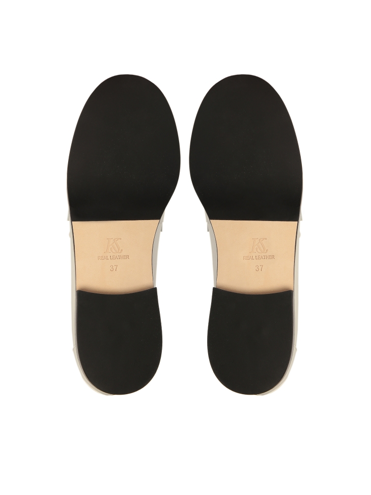 Slip-on leather loafers on a comfortable sole BRUNA
