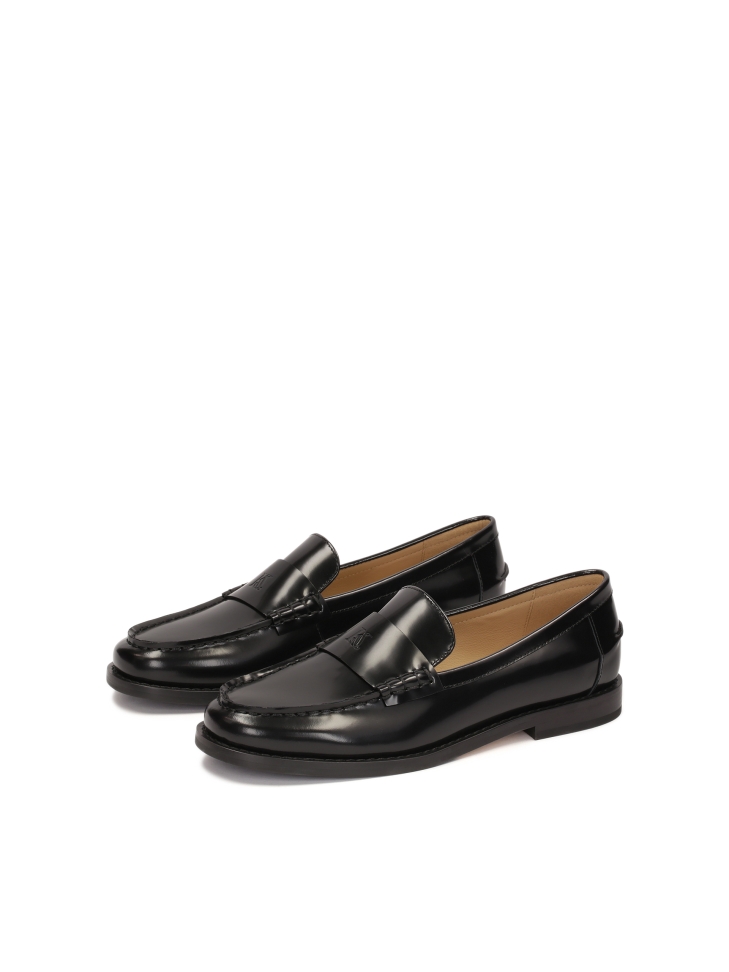 Black versatile slip-on loafers KS BRUNA