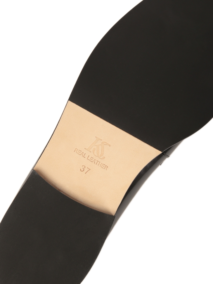 Black versatile slip-on loafers KS BRUNA