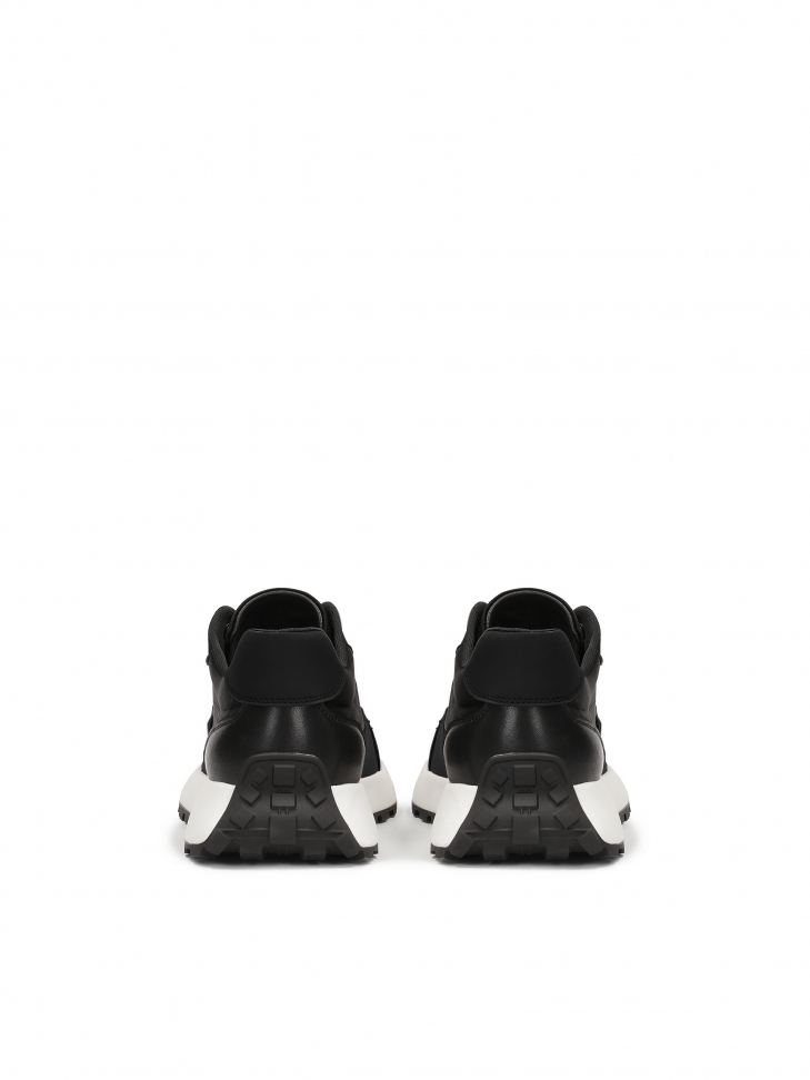 Black men's sneakers on a comfortable sole  DANNAY