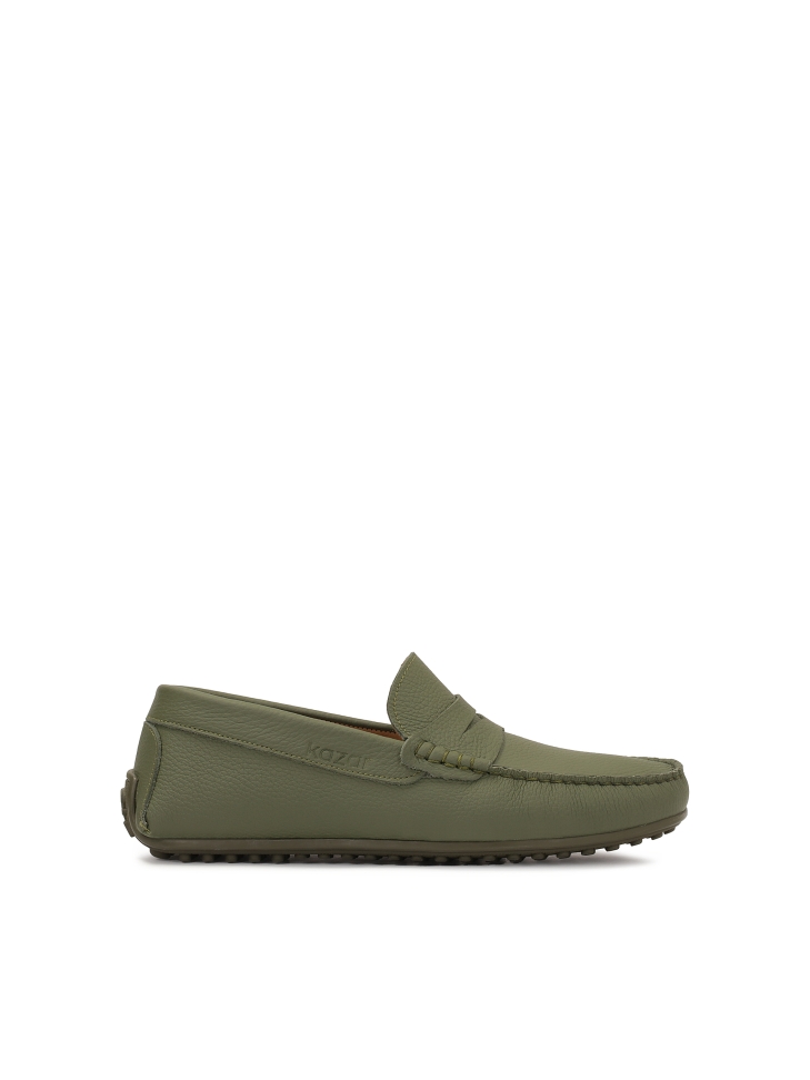 Khaki moccasins for men TYODOR