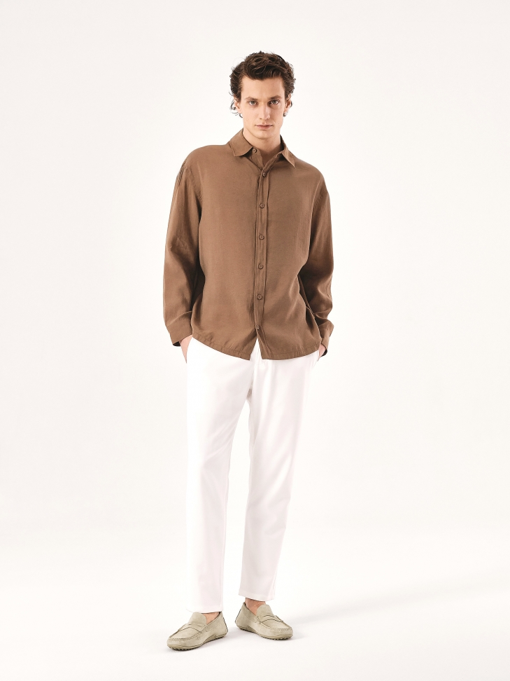 Beige suede moccasins TYODOR