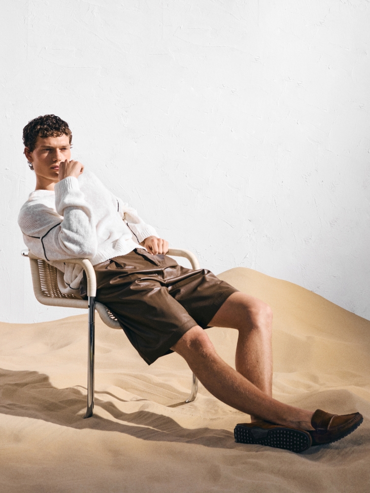 Brown suede moccasins on a comfortable sole  TYODOR 