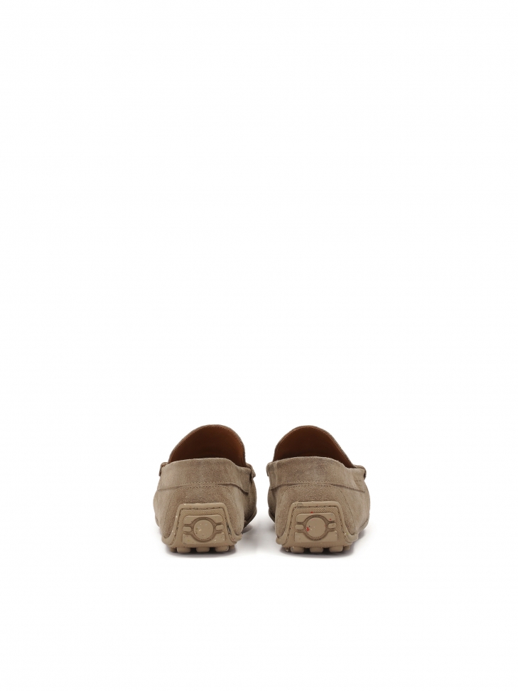 U-stitched suede moccasins TYODOR