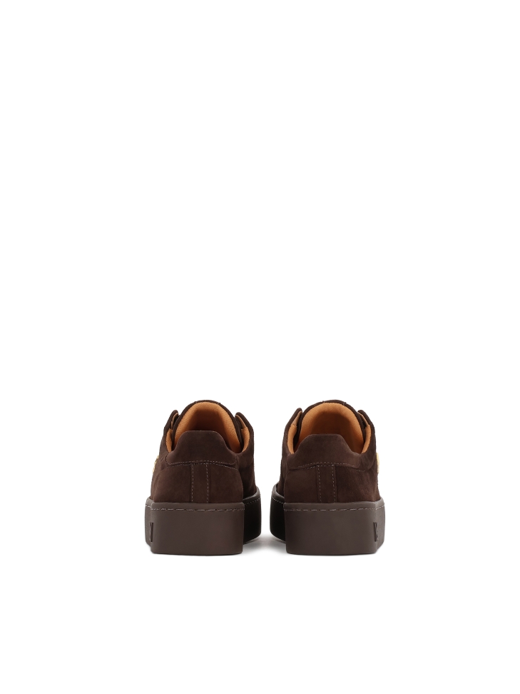 Suede brown sneakers MALIA