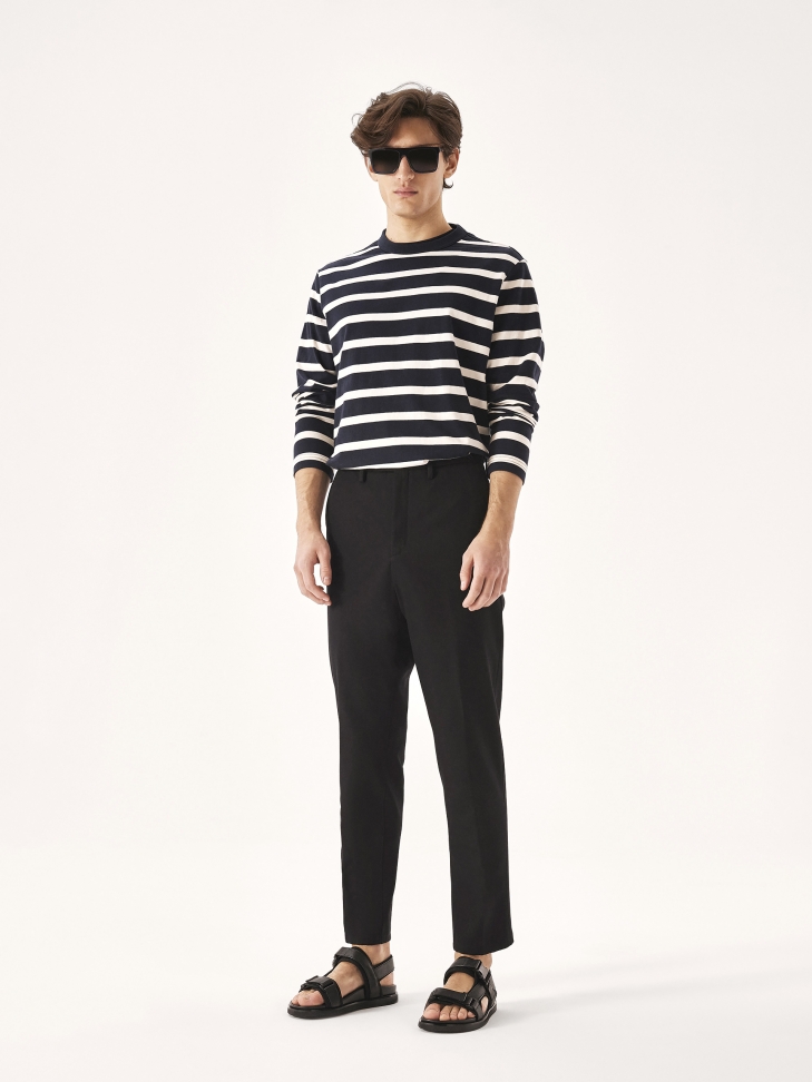 Men's leather sandals with adjustable straps  LUDVIC