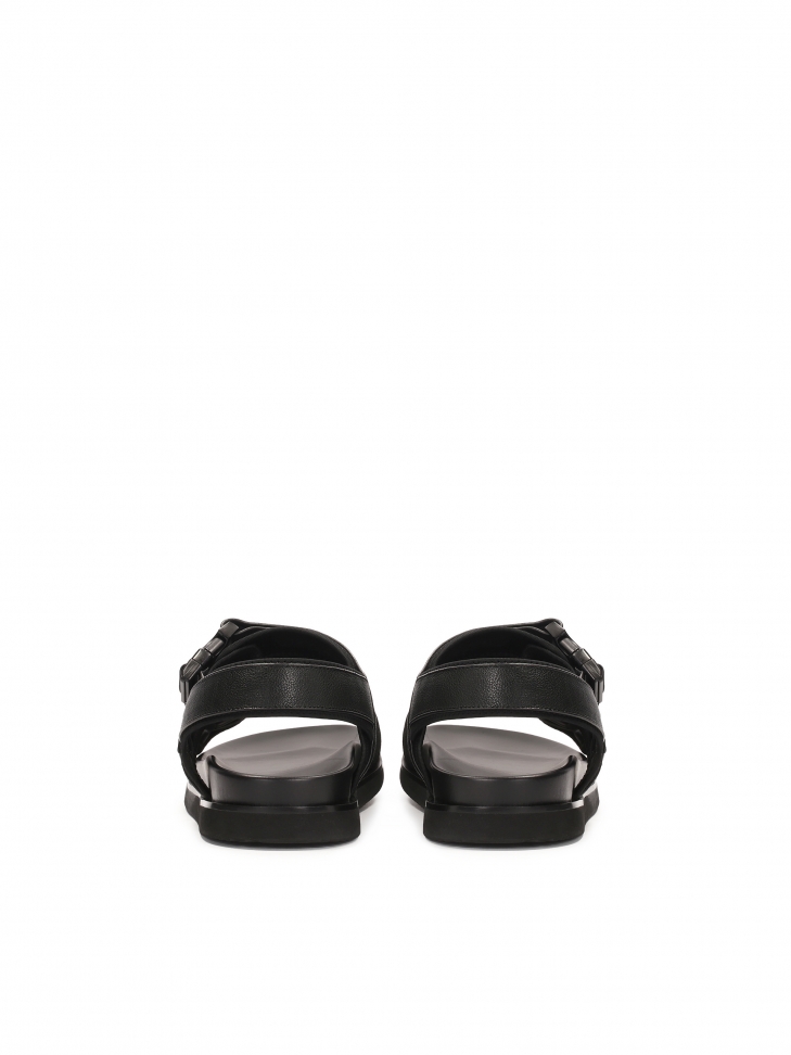 Men's leather sandals with adjustable straps  LUDVIC