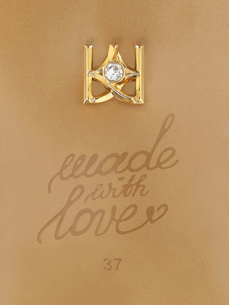 Metallic leather wedding pumps STONE