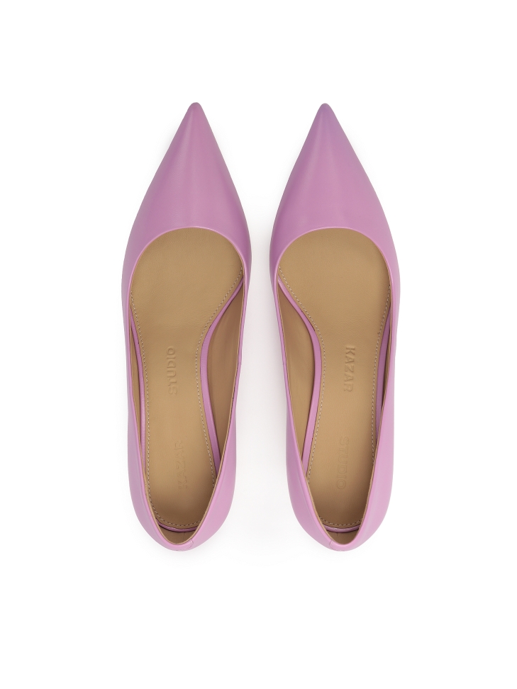 Classic stiletto pumps in purple color ALYSSA