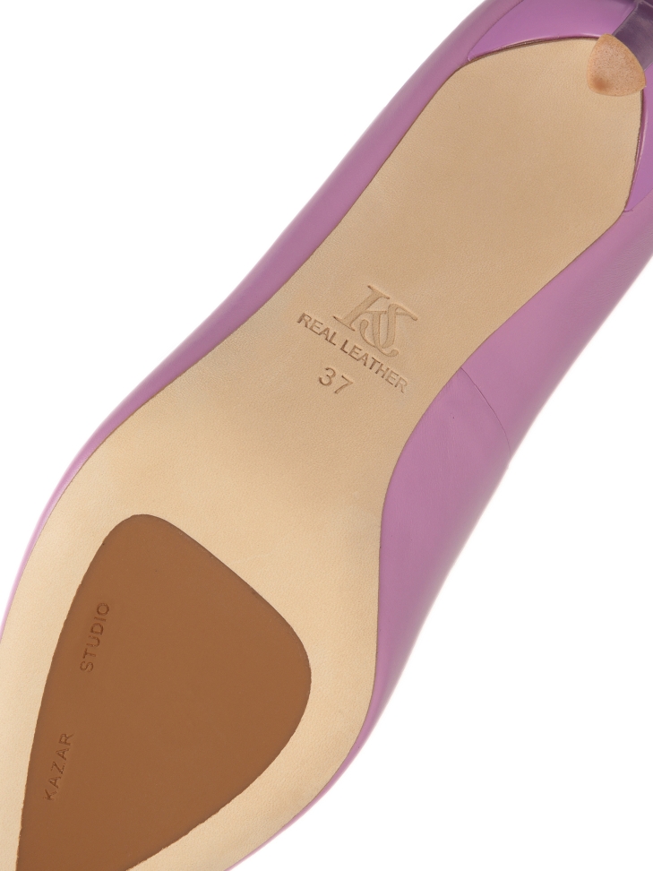 Classic stiletto pumps in purple color ALYSSA