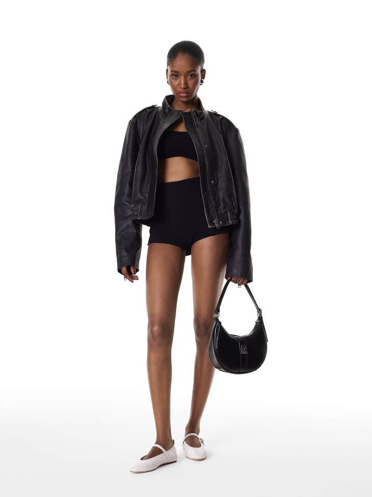 White leather ballerinas with strap  LETICIA