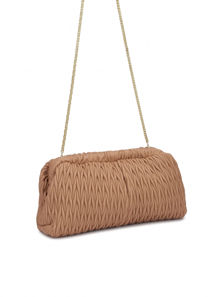 Visionary clutch bag with a striking crease  EVENING