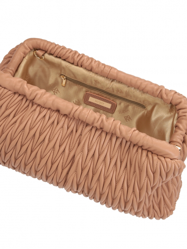 Visionary clutch bag with a striking crease  EVENING